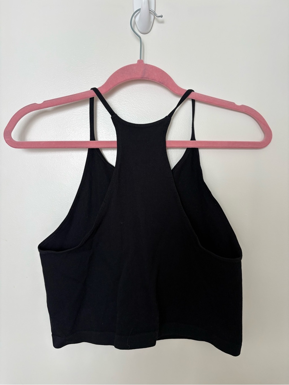 Altar’d State REVIVAL Black Ribbed Racerback Crop Tank - Picture 3 of 3